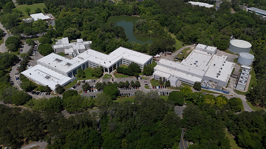 Aerial view of the National High Magnetic Field Laboratory.